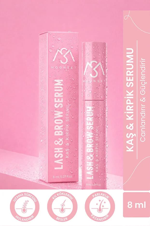 Kaş ve Kirpik Serumu – Güçlendirici, Uzatıcı ve Besleyici Vegan Bakım Serumu (8 ml)