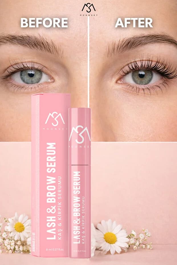 Kaş ve Kirpik Serumu – Güçlendirici, Uzatıcı ve Besleyici Vegan Bakım Serumu (8 ml)