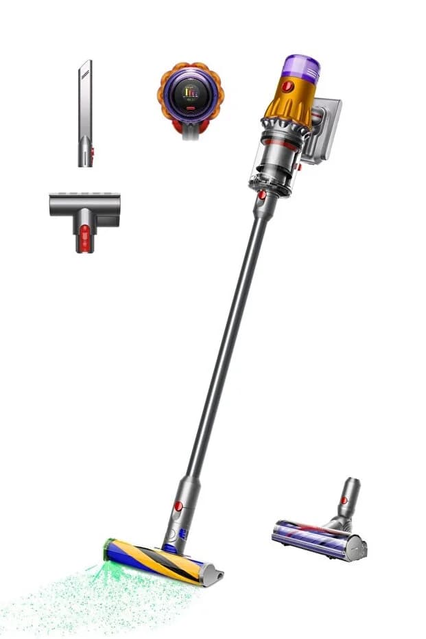 V12 Detect Slim™ Absolute kablosuz süpürge (Sarı/Nikel)