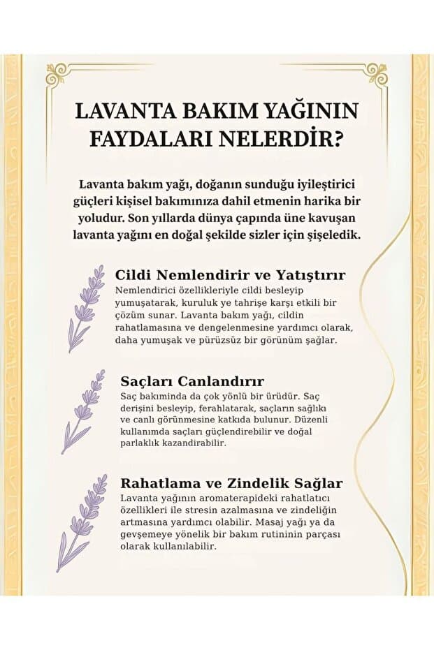 Lavanta Yağı İkilisi | Saf Lavanta Yağı 20 ml ve Lavanta Bakım Yağı 50 ml