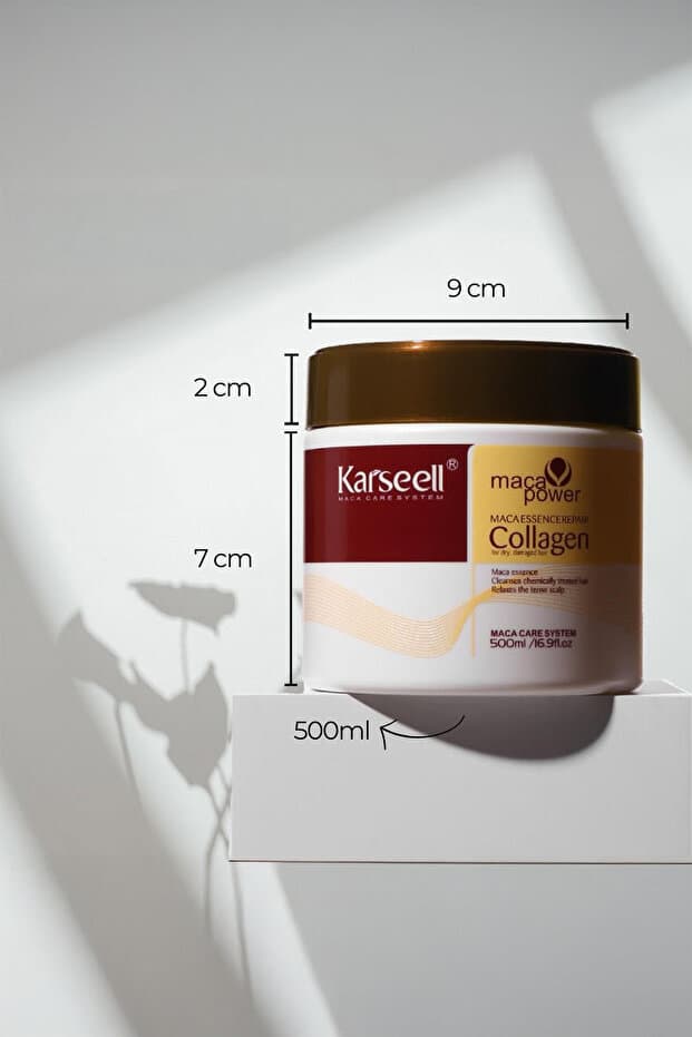 Kolajen Saç Bakım Maskesi Maca Özü Onarıcı Repair Kolajen Saç Maskesi 500 ml Karsel