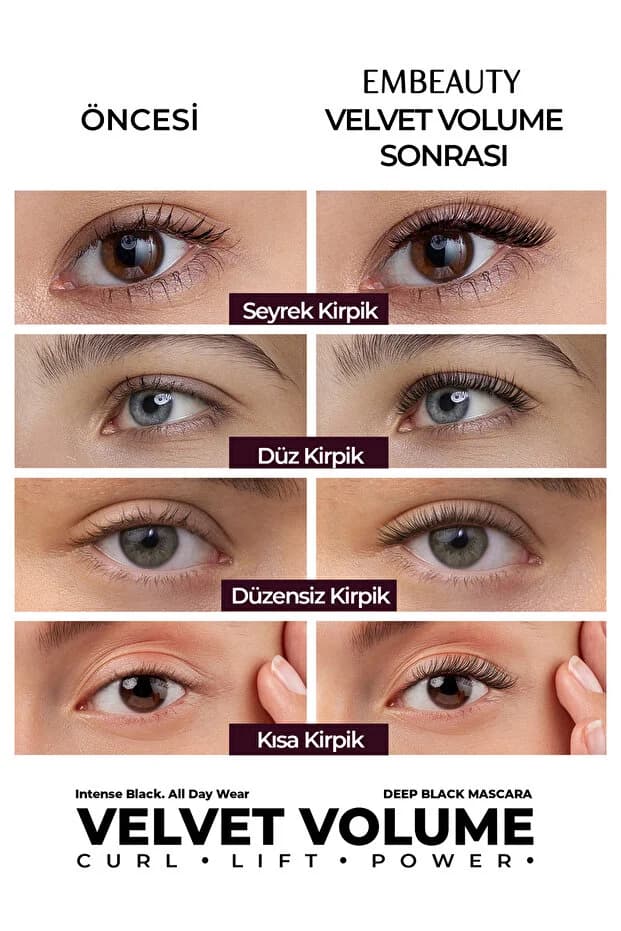 Ultra Siyah Dolgunlaştırıcı Maskara – Hacim ve Uzunluk Etkili