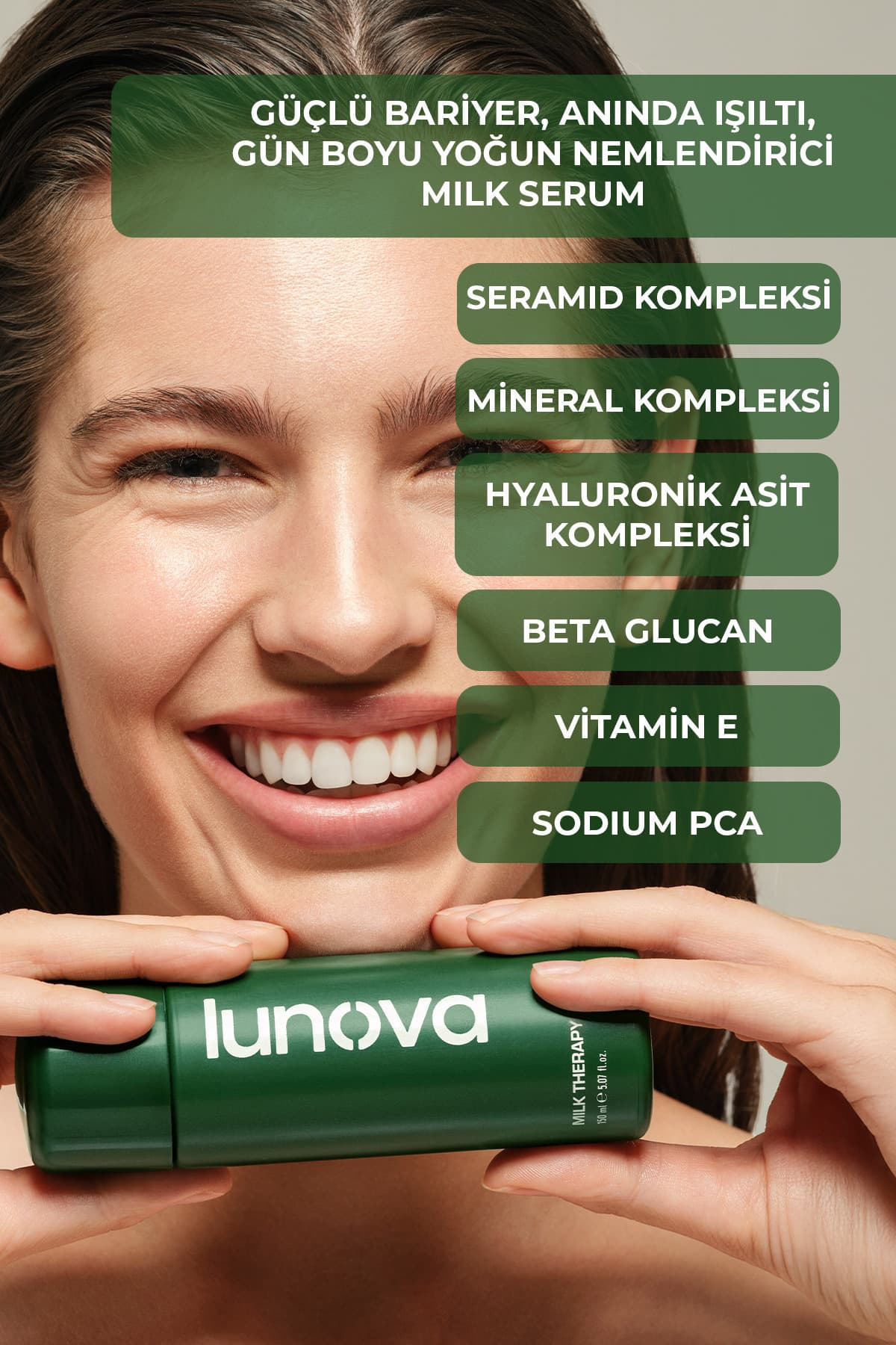 Milk Therapy Serum 150 ML | Yoğun Nem, Bariyer Güçlendirme, SPF ve Makyaj Bazı Serum