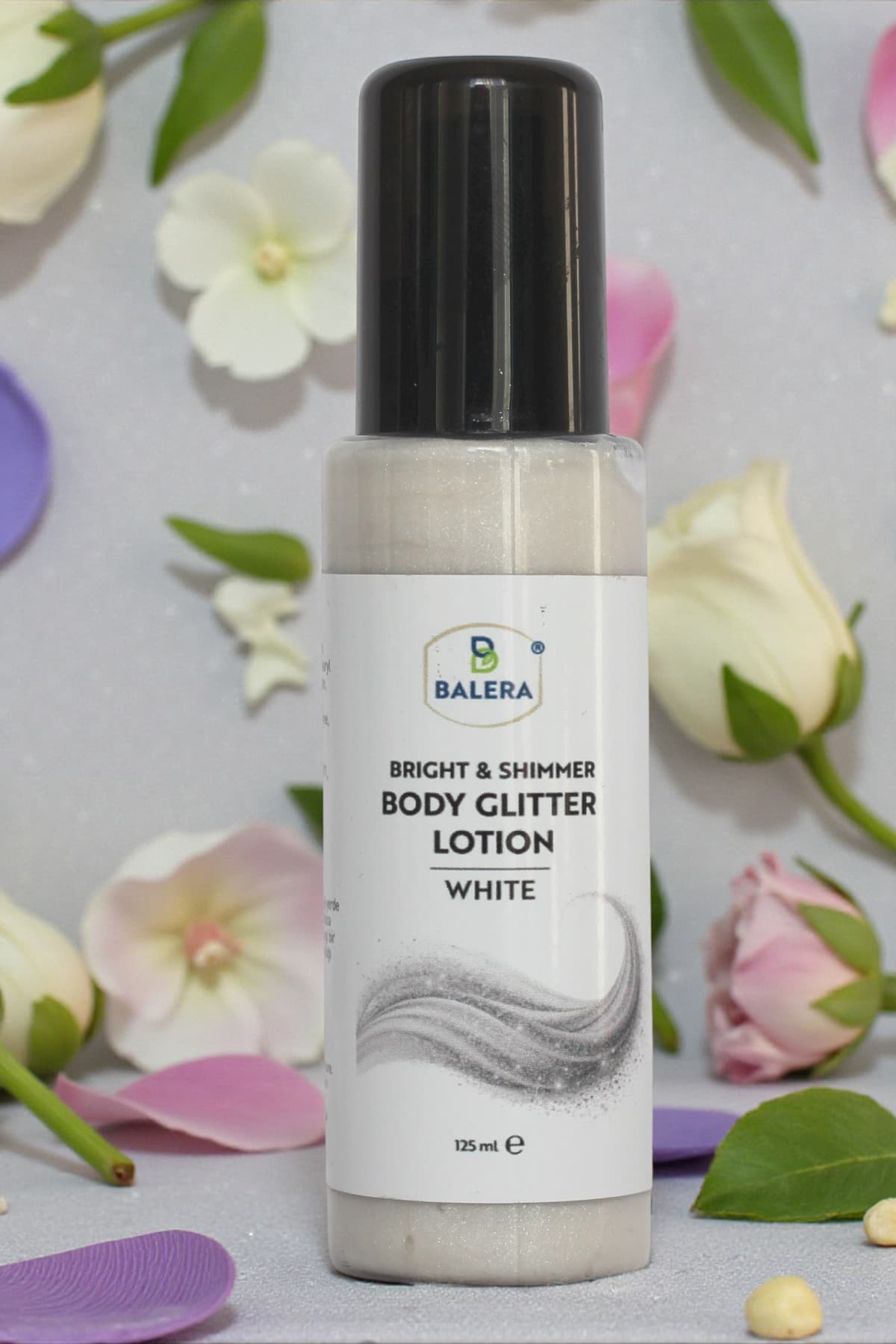 Vücut Losyonu Beyaz Simli Işıltılı Uzun Süre Kalıcı Koku Nemlendiricili 125 ml