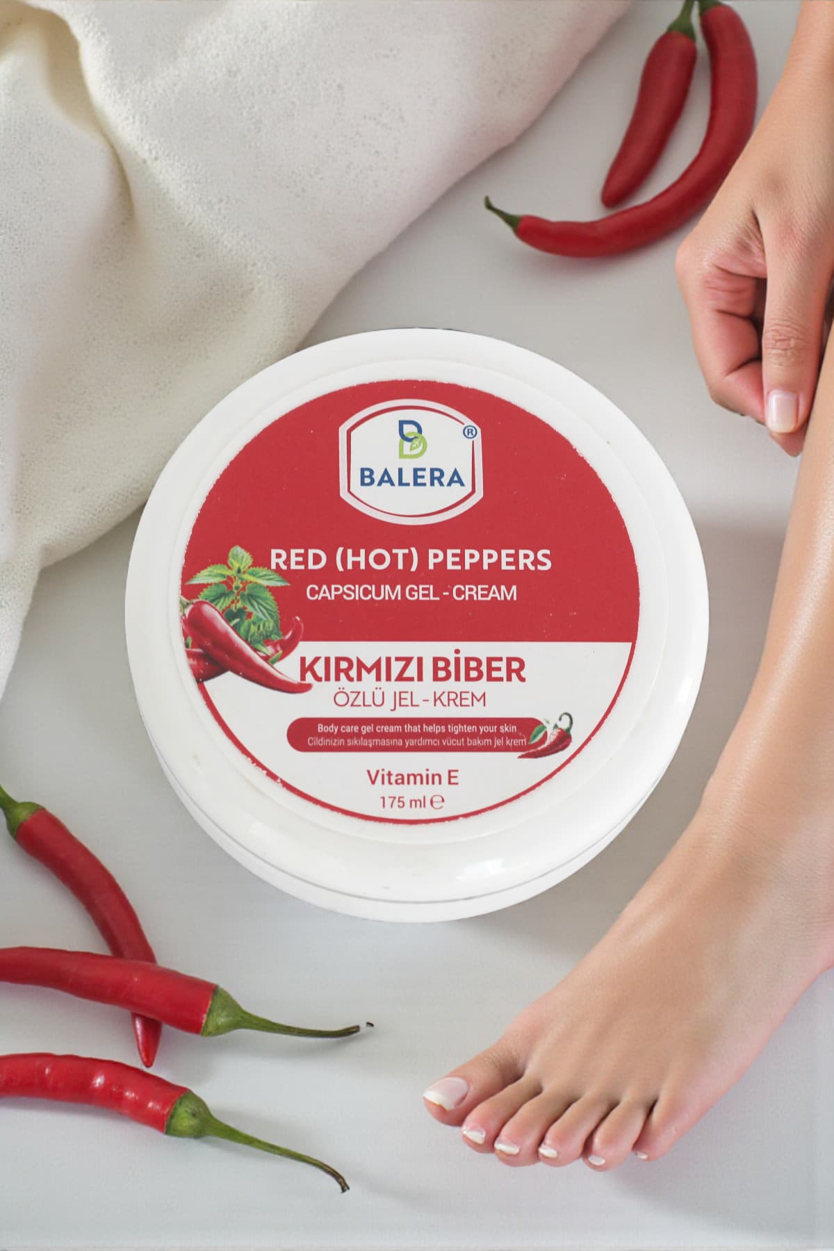 Selülit Jeli 175ml - Sıkılaştırıcı Etkili Kırmızı Biber Ve Acı Biber Özlü Masaj Jeli