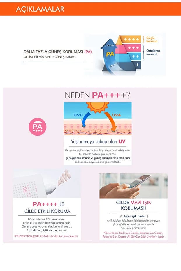 Ton Eşitleyici Aydınlatıcı Güneş Kremi 50ml A'PIEU Power Block Tone Up Base Pink SPF50+/PA++++