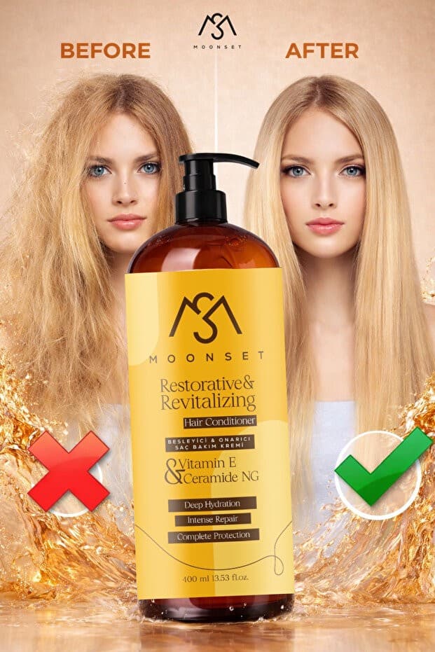 Yıpranma Karşıtı Saç Bakım Kremi – Kolajen + Keratin Destekli Onarıcı & Nemlendirici Krem (400 ml)