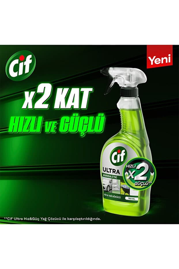 Ultra Sprey Anında Etki Kir & Yağ Çözücü 750ml x1 Sakura Sprey x1 Kireç ve Pas Sökücü x1