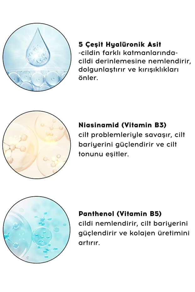 Su Bazlı Moisturizer Nemlendirici Aydınlatıcı Yüz Kremi | Hyaluronik Asit | 50 ML | Tüm Cilt Tipleri