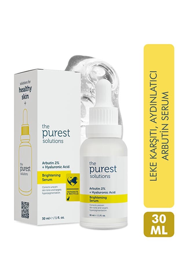 Aydınlatıcı ve Leke Görünümü Azaltıcı Arbutin Cilt Bakım Serumu 30 ml