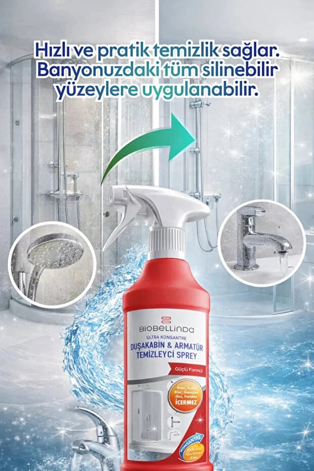 Duşakabin & Armatür Temizleyici Sprey 450 ml