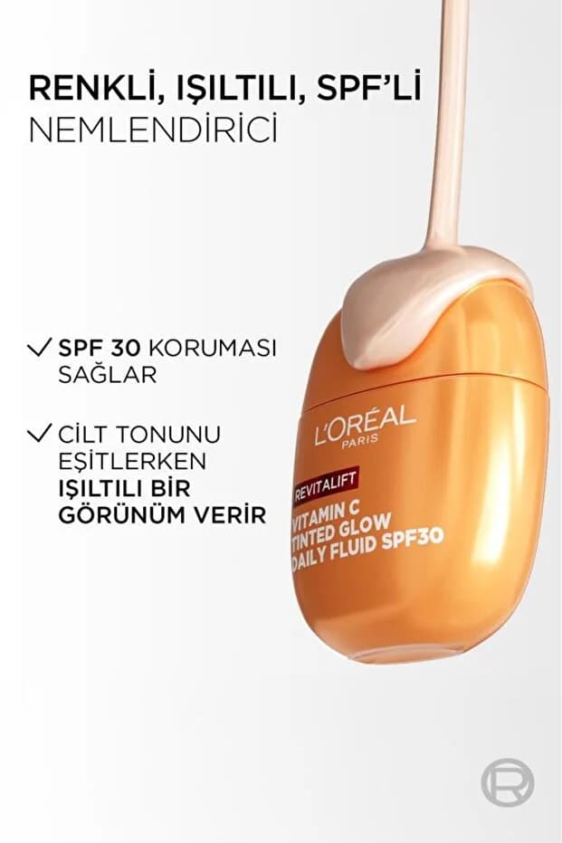 Revitalift Clinical C Vitamini İçeren Renkli Işıltılı Nemlendirici Krem SPF30 40ml