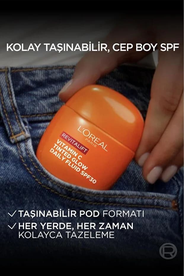 Revitalift Clinical C Vitamini İçeren Renkli Işıltılı Nemlendirici Krem SPF30 40ml