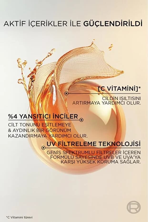 Revitalift Clinical C Vitamini İçeren Renkli Işıltılı Nemlendirici Krem SPF30 40ml