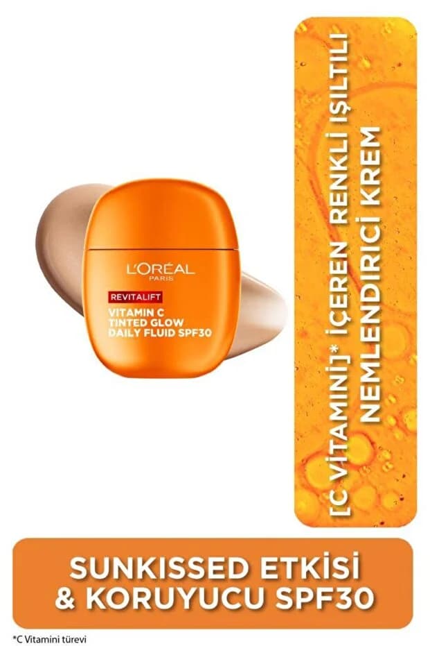 Revitalift Clinical C Vitamini İçeren Renkli Işıltılı Nemlendirici Krem SPF30 40ml