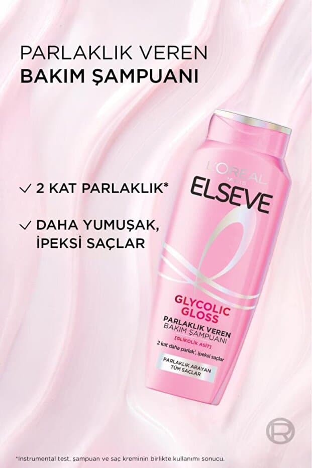 Glycolic Gloss Parlaklık Veren Saç Bakım Rutini Seti: Şampuan & Saç Kremi