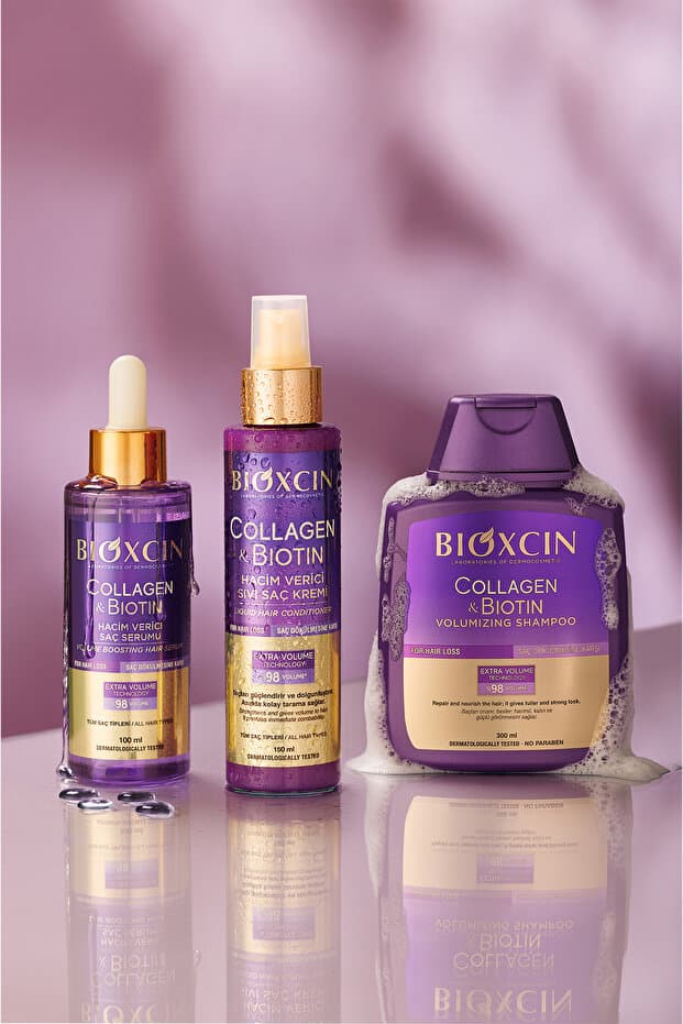 Collagen & Biotin Ekstra Hacim Şampuanı 3 X 300 ml 3 Al 2 Öde - Kolajen Biotin Ince Ve Seyrek Saçlar