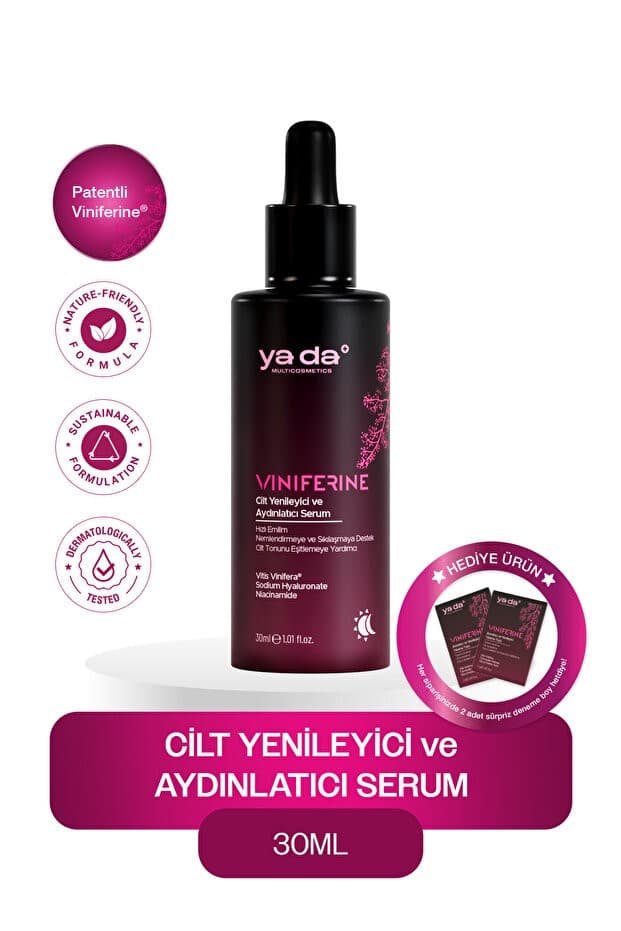Viniferine Cilt Yenileyici ve Aydınlatıcı Leke Karşıtı Serum, 30 ml