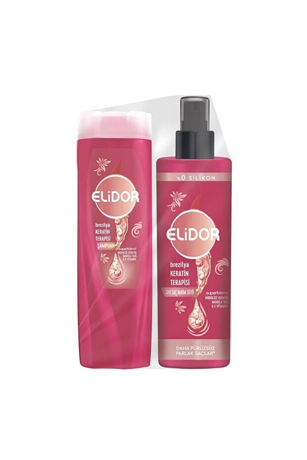 Sıvı Saç Bakım Sütü Brezilya Keratin Terapisi 200 ml Şampuan 200 ml Avantaj Paketi