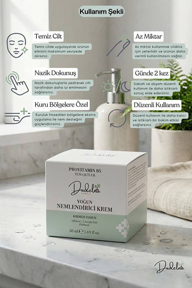 Su Bazlı Moisturizer Nemlendirici Aydınlatıcı Yüz Kremi | B5 - Kırmızı Yosun | Tüm Cilt Tipleri