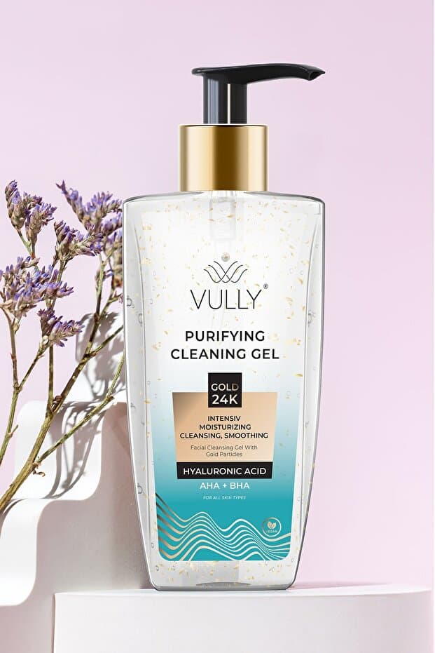 24k Altın Parçacıklı Arındırıcı Nemlendirici Gözenek Sıkılaştırıcı Yüz Temizleme Jeli 200 Ml