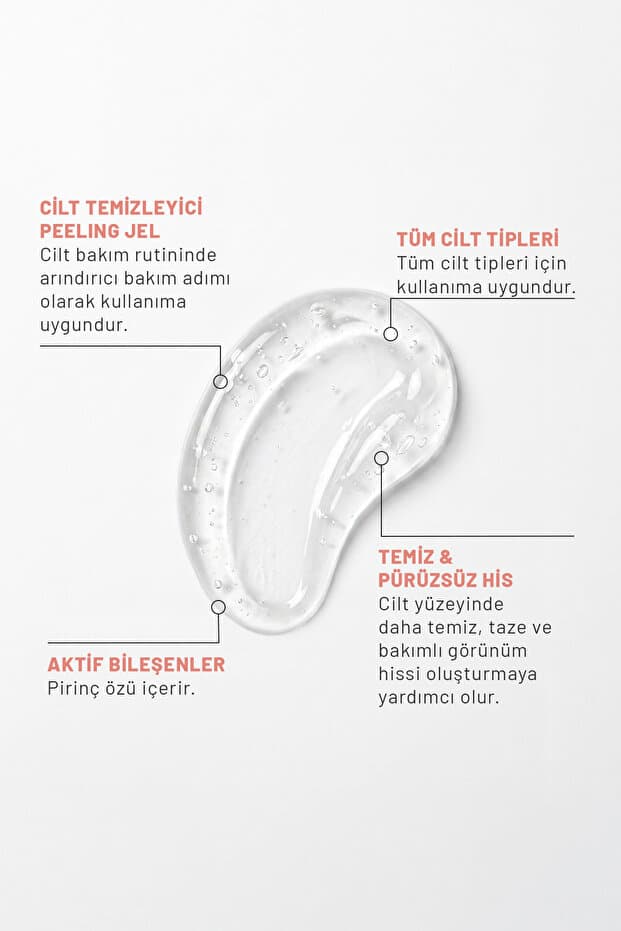Arındırıcı Cilt Bakımı ve Günlük Kullanım Cilt Temizleyici Peeling Jel 150 ml