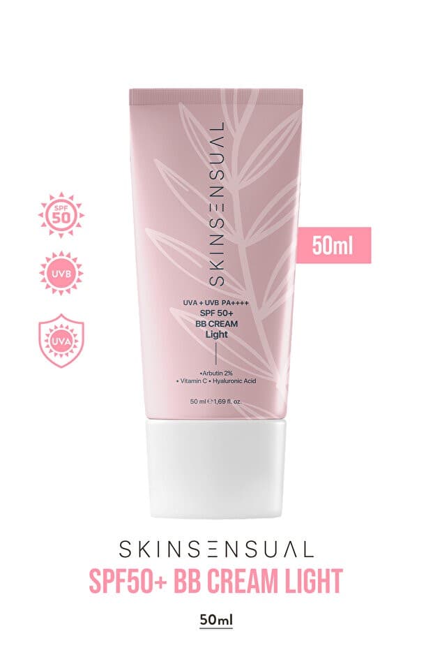 SPF50+ PA++++ Kapatıcı BB Krem Light 50 ml | Leke Karşıtı, Aydınlık Cilt Görünümü | UVA+UVB Koruma