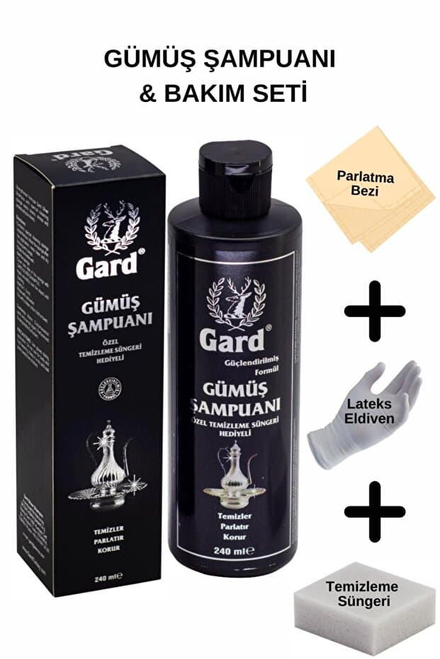 Gümüş Şampuanı 240 ml - Kararan Gümüş Takı, Bijuteri ve Eşya Temizleme Bakım