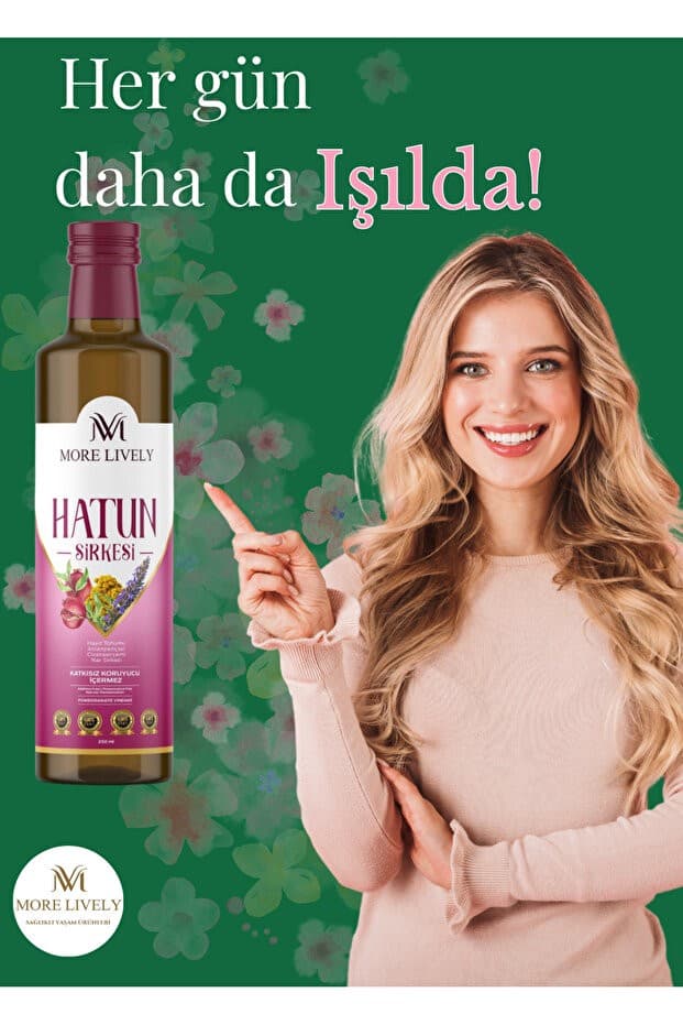 morelively hatun sirkesi Hayıt Otu, Aslan Pençesi, Civan Perçemi Sirke Karışımı Adet, Regl, Östrojen