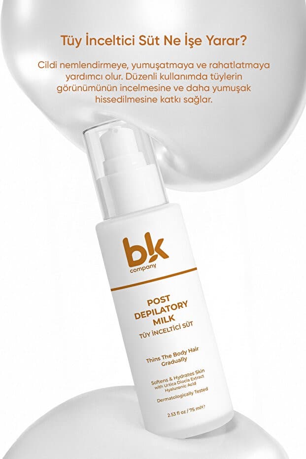Tüy ve Nemlendirici Süt Isırgan Otu & Hyaluronik Asit Özlü Post Depilatory Milk 75 ml