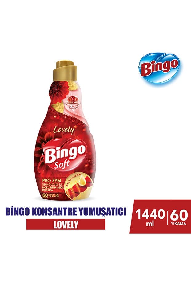 Soft Konsantre Çamaşır Yumuşatıcısı Lovely 1,44 Lt X 4 Adet