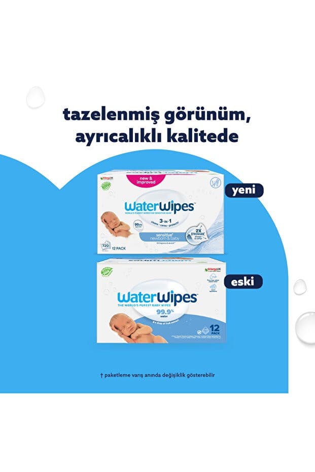 Doğal Bio Yenidoğan Islak Mendil 12×60 Adet (720 Yaprak)