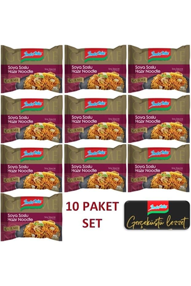 Indomie Gurme Soya Soslu Çeşnili_10'lu Set