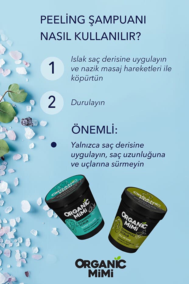 Peeling Şampuanı Deniz Tuzu ve Dut Özlü Kepek Önleyici Süper Hacim Kazandırıcı 280 G