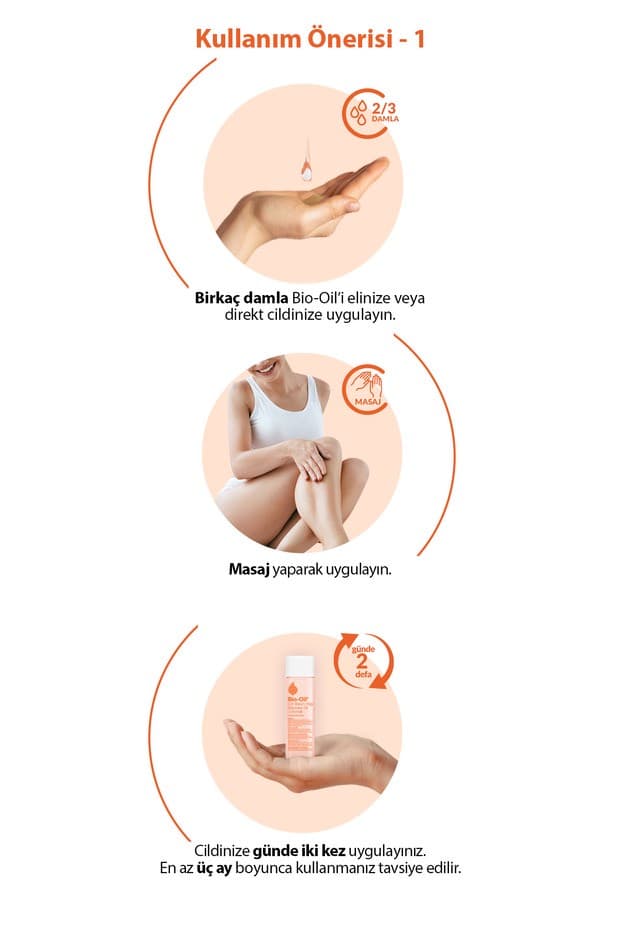 Çatlak Karşıtı Nemlendirici Cilt Bakım Yağı 125 ml Leke Karşıtı Hamilelik Çatlakları İçin Vitamin E