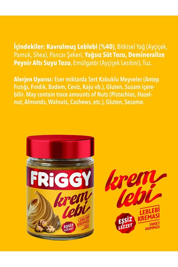 Kremlebi Kahvaltılık Sürülebilir Doğal Katkısız Yeni Ürün 320gr Kremlebi Orijinal Leblebi Kreması