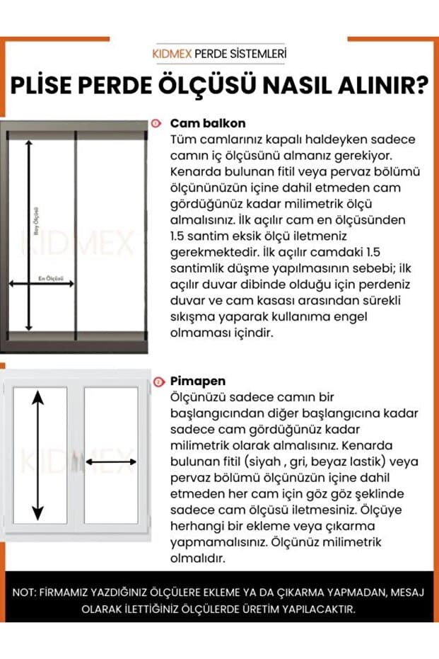 Plise Katlanır Cam Balkon Perdesi - Ofis Perdesi - Mutfak Perdesi - Salon Perdesi