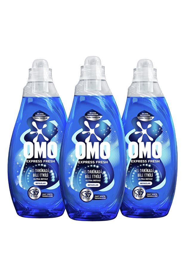 Express Fresh Ultra Beyaz Sıvı Çamaşır Deterjanı 1480 ml x3