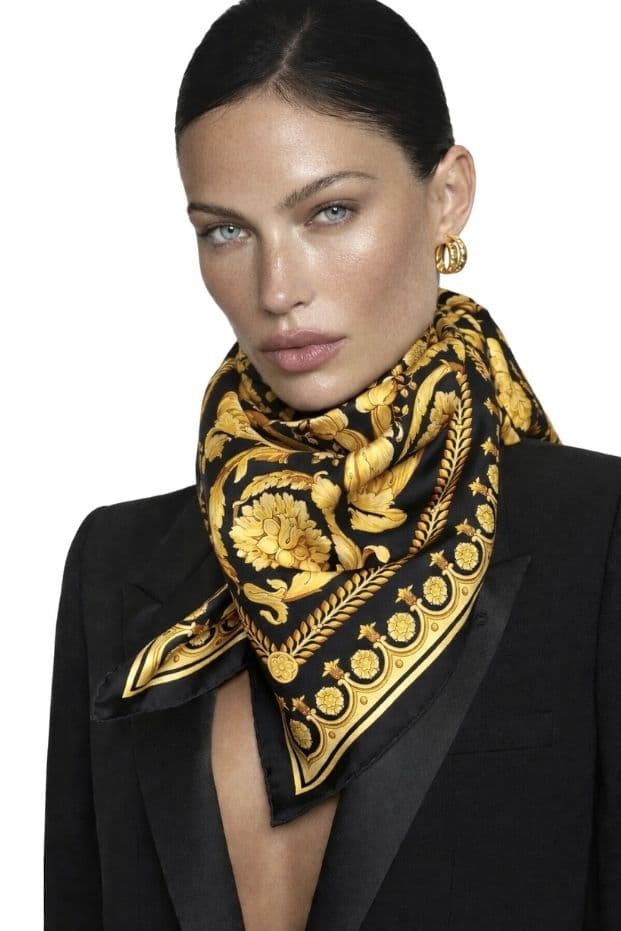 Twill İpek Eşarp Barok