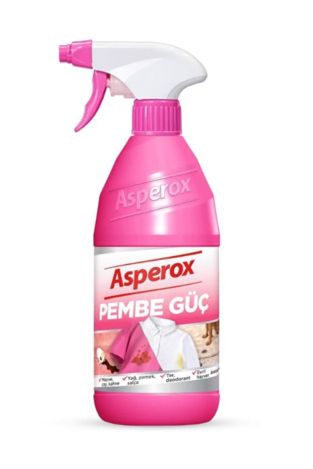 650 ml Pembe Güç Leke Çıkarıcı Sprey Konsantre Formül ile Etkili Temizlik