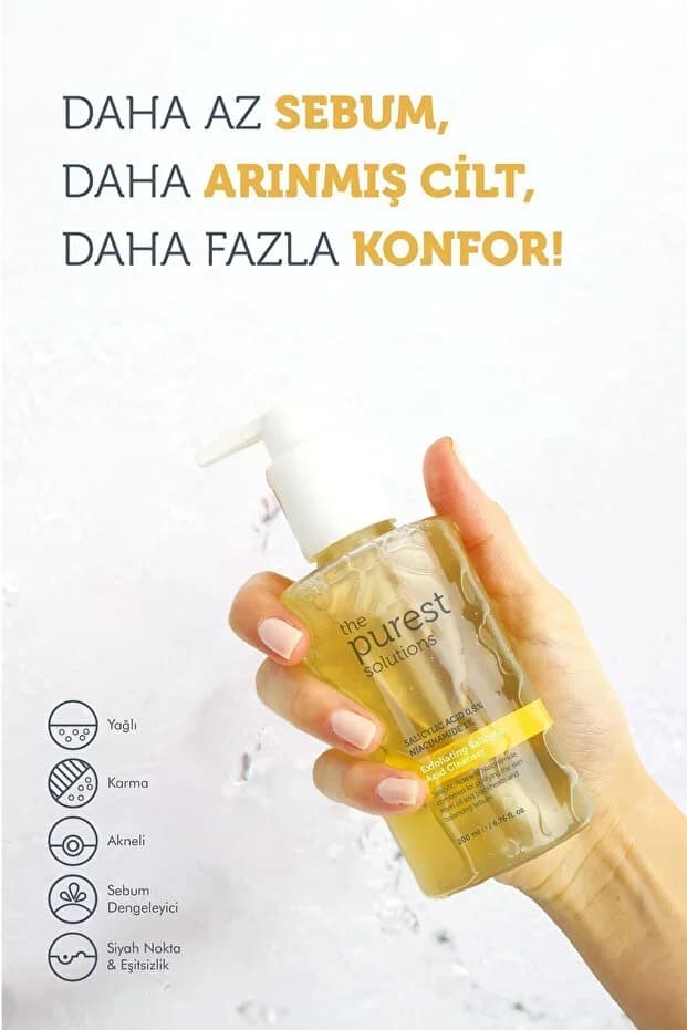Yağlı ve Karma ciltler için Arındırıcı & Sebum Dengeleyici Çift Aşamalı Temizlik Rutini