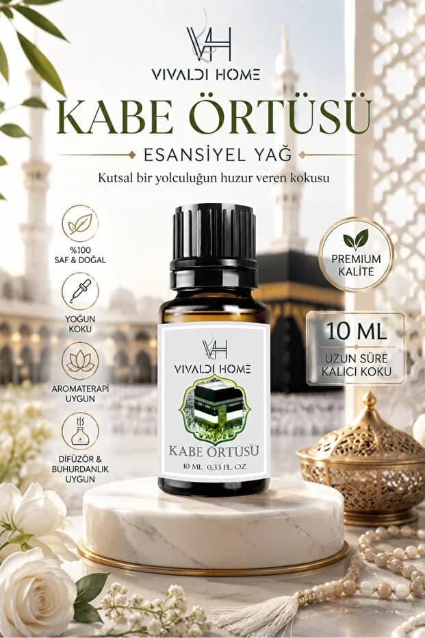 Kabe Örtüsü Kokusu Esansiyel Yağı 10 ML – Saf Aromaterapi Yağı, Buhurdanlık ve Difüzör İçin