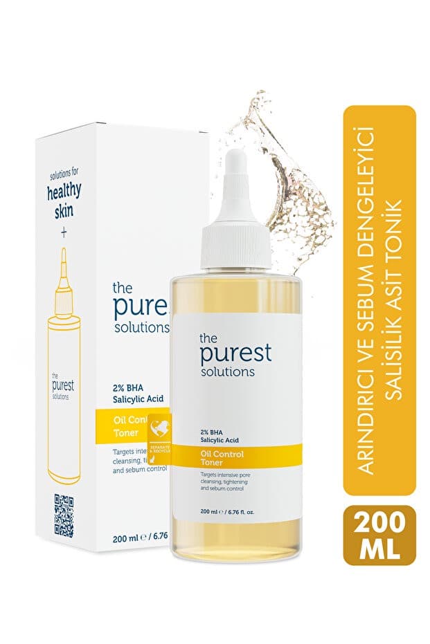 Yağlı Ve Karma Ciltler için ve Siyah Nokta Karşıtı Salisilik Asit Tonik 200 ml
