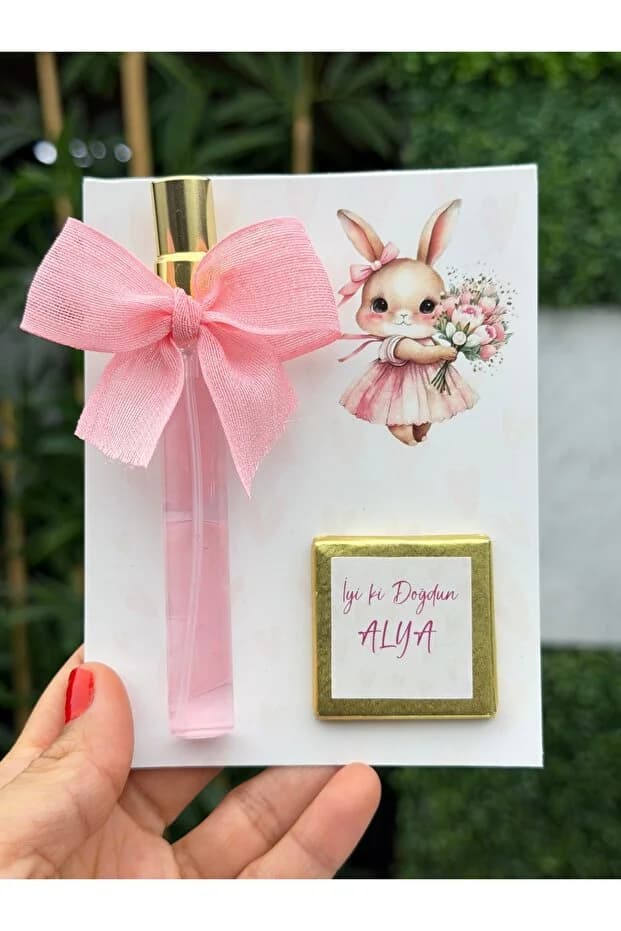 Bebek, yenidoğan, düğün, nikah, sünnet, mevlid kolonya ve çikolatalı kişiye özel kart-10 adet