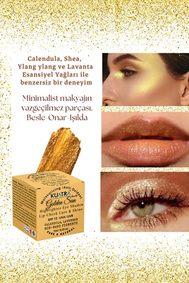 Golden Sun Mineral Highlighter Aydınlatıcı Krem Göz Farı
